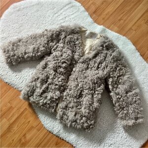 Real Wool Plus Real Lamb Leather Oversize S-L